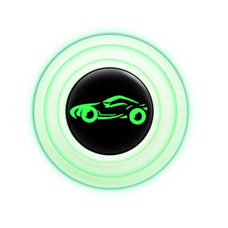 Silicone car door shock pads in black and luminous styles, 20mm size for universal vehicle protection