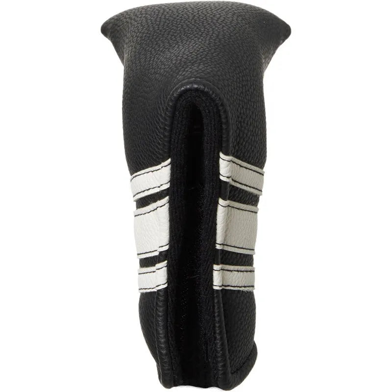 Black PU leather golf push rod cover sleeve for club protection