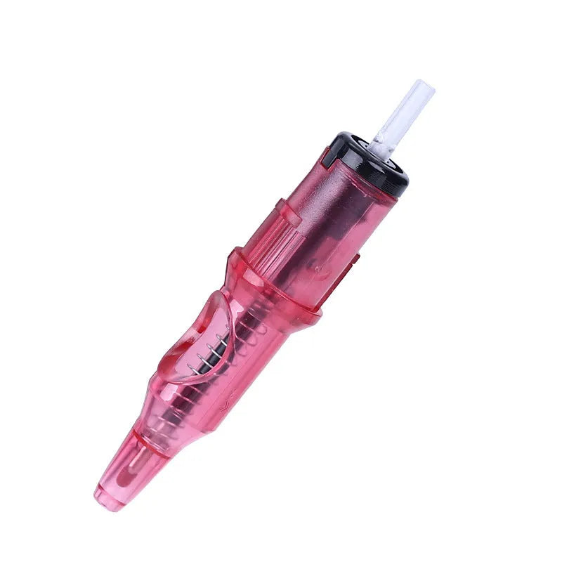 Tattoo integrated needle drawing line colour ballpoint pen tool for makeup applications