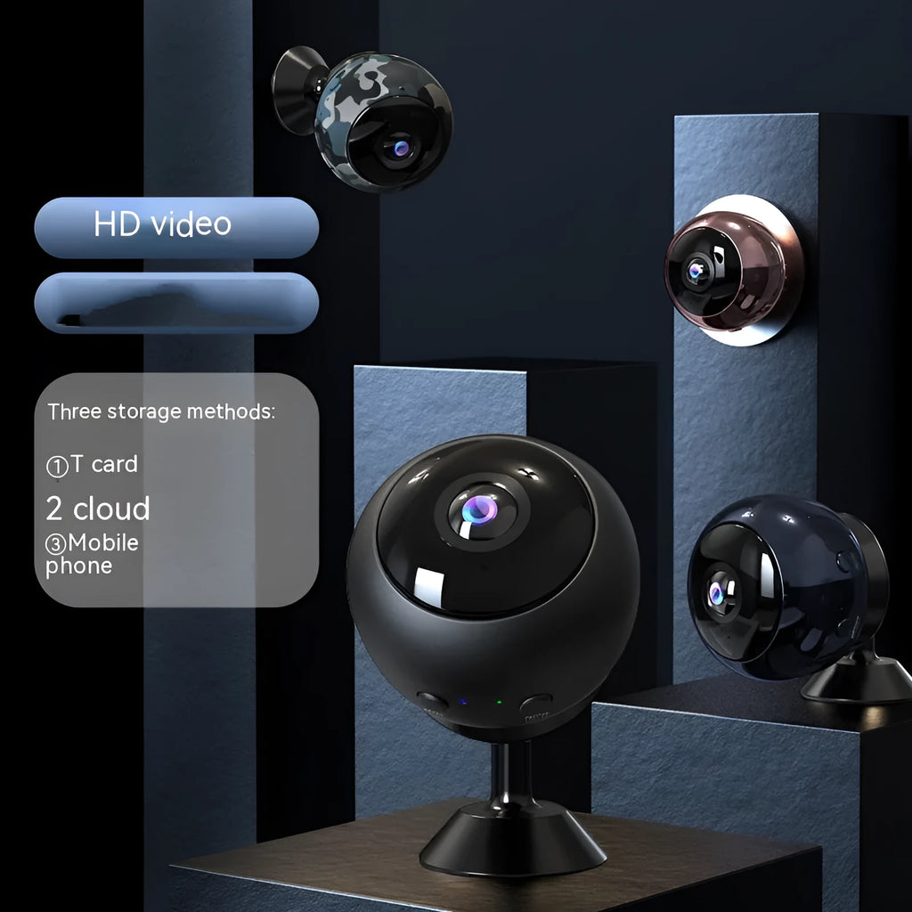 1080p wireless Wi-Fi surveillance camera with ABS housing and 3.6mm lens