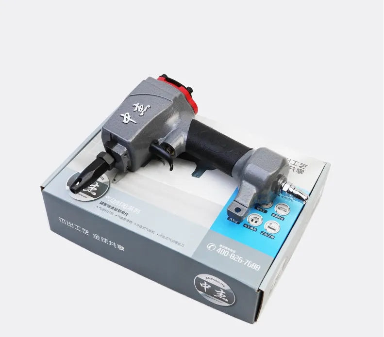 DK30 air-powered fabric punching gun for textile manufacturing with metal construction