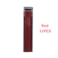 Box of 12 colourful mechanical pencil refill leads for 0.5mm pencils in black blue green orange purple red white yellow