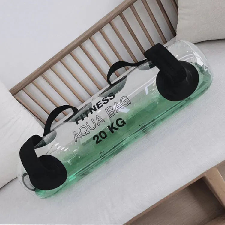 Transparent PVC water injection weight bag inflatable soft dumbbell for strength training