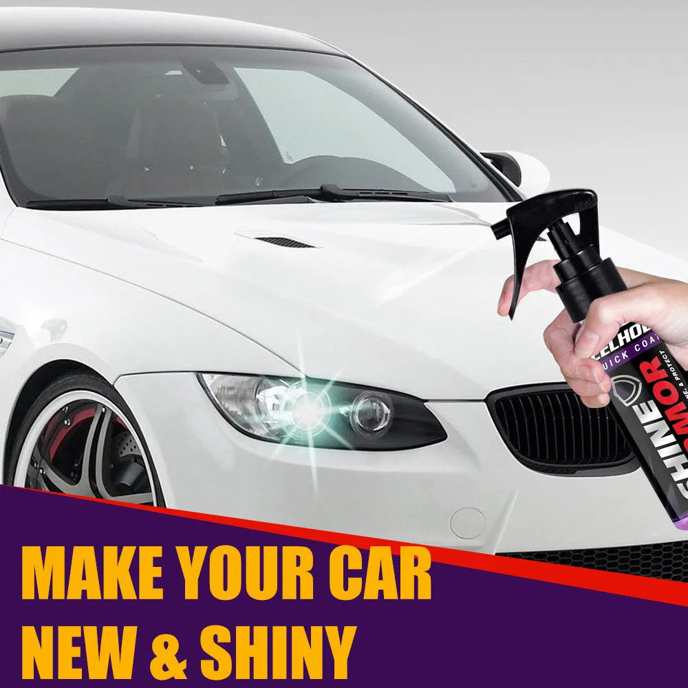 Purple microplated crystal car coating spray in 30ml and 100ml containers