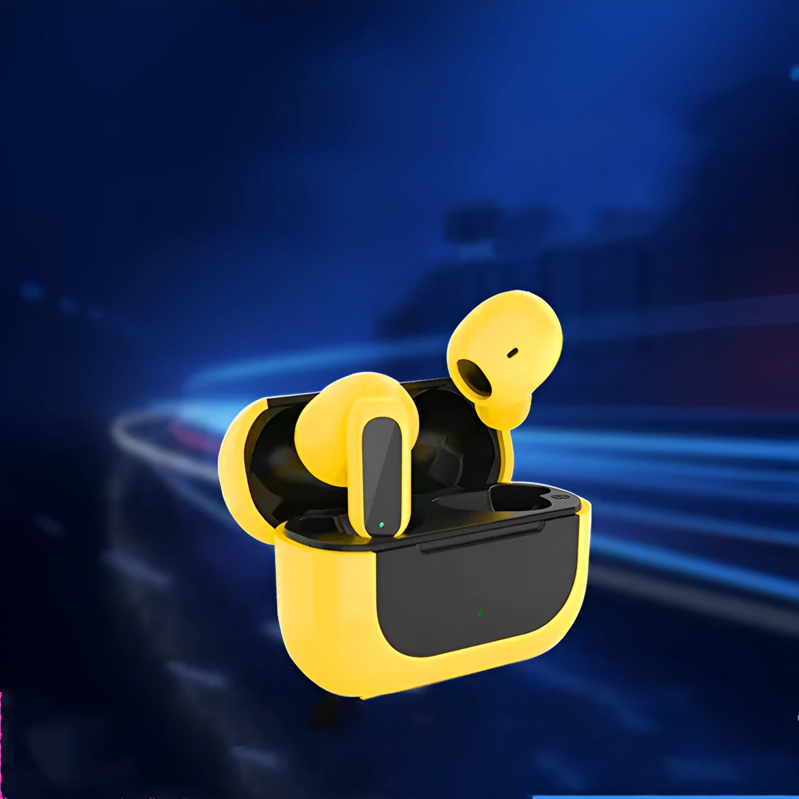 Jerry cartoon wireless in-ear Bluetooth headphones in black, white, or yellow colour options.