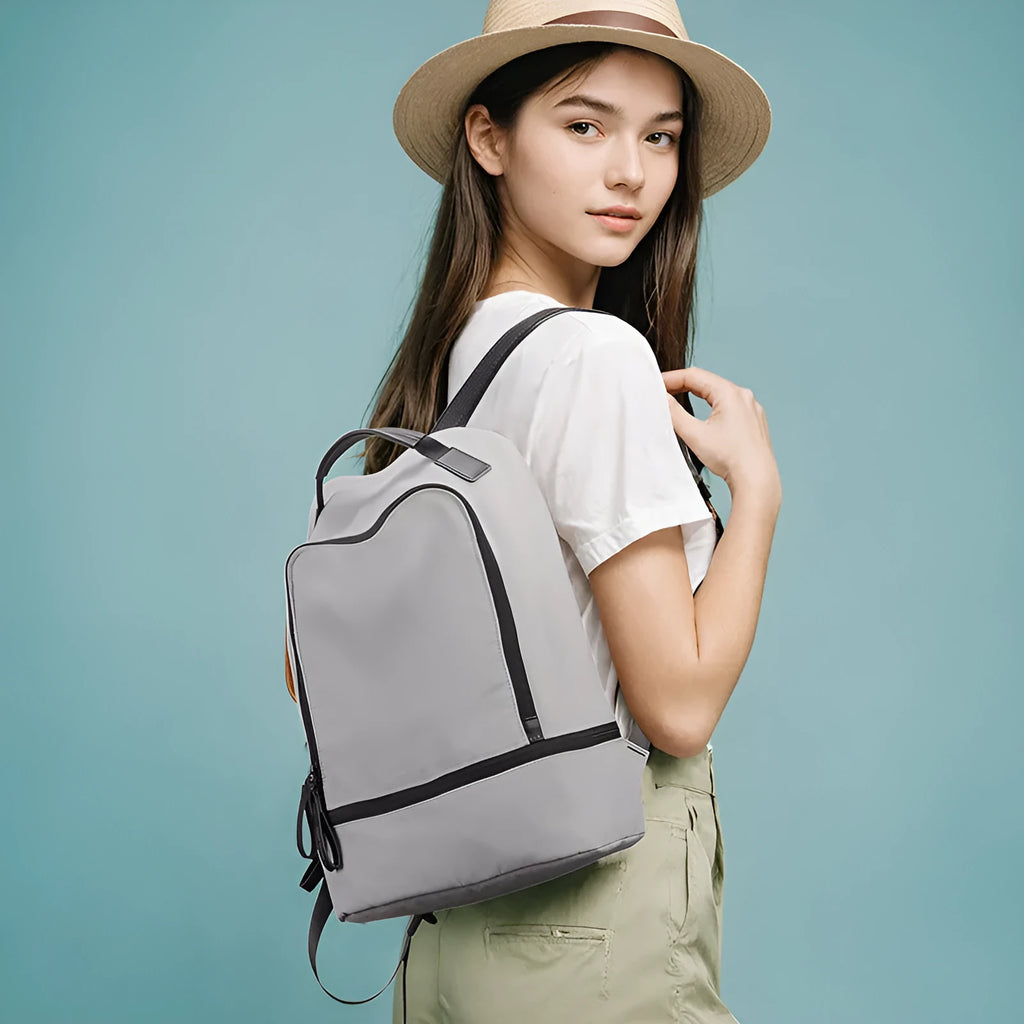 Marco Leideng lightweight oxford cloth backpack in solid colour with under 20L capacity