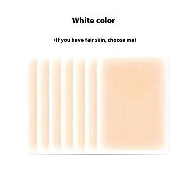 Pack of adhesive tattoo cover patches in various skin tone colours on a white background.