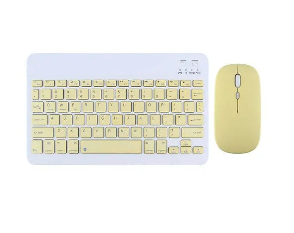 Pink and white Bluetooth wireless keyboard for girls with optional matching mouse