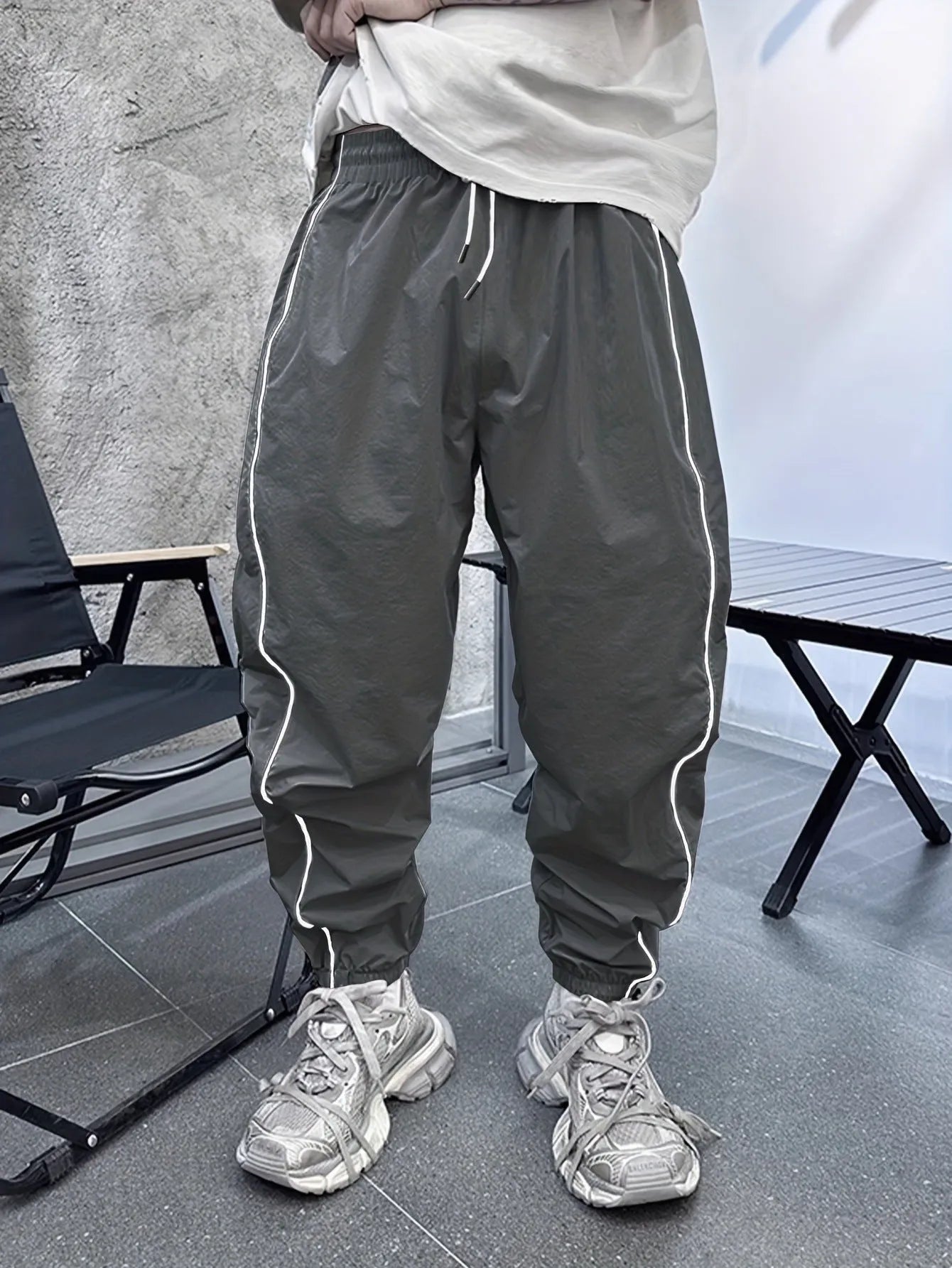 Men's loose fit bamboo fibre cropped sports trousers in multiple colour options