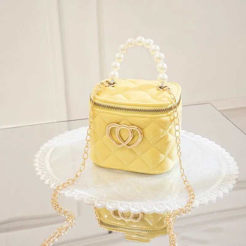 PVC bucket gel bag with heart pattern in multiple colour options