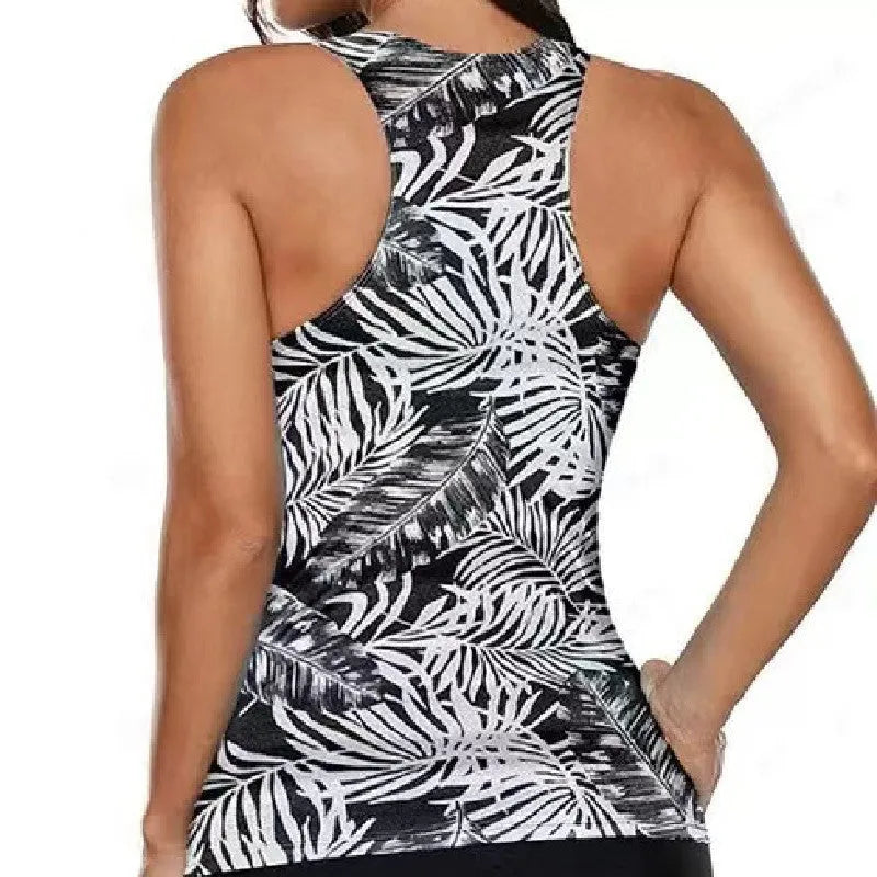 Women's split bow bikini swimsuit set in polyester fabric, shown in multiple colour options.
