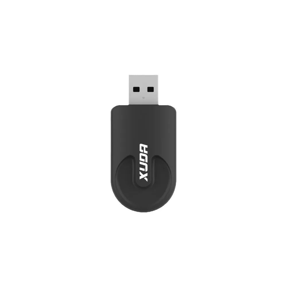 Black mini CarPlay USB wireless interface adapter measuring 26mm by 55mm by 13mm