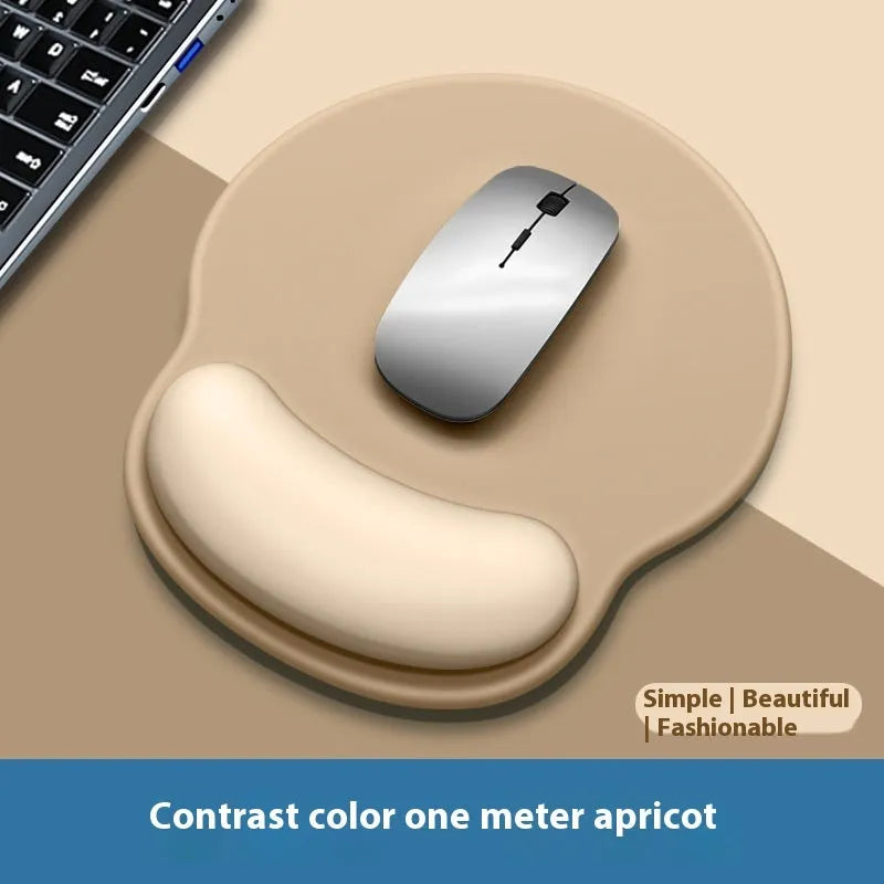 Gradient girl silicone mouse mat with wristband on desk 220x250mm