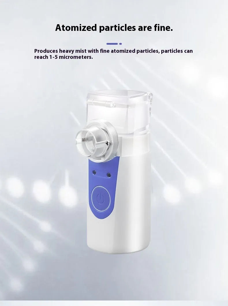 Handheld columnar plastic USB nebuliser spray machine with single fog outlet for household use