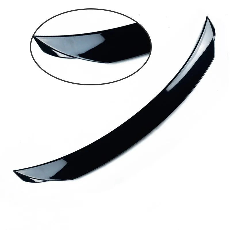Bright black tail trim spoiler blade for Mazda 3 Axela and Exela car model.