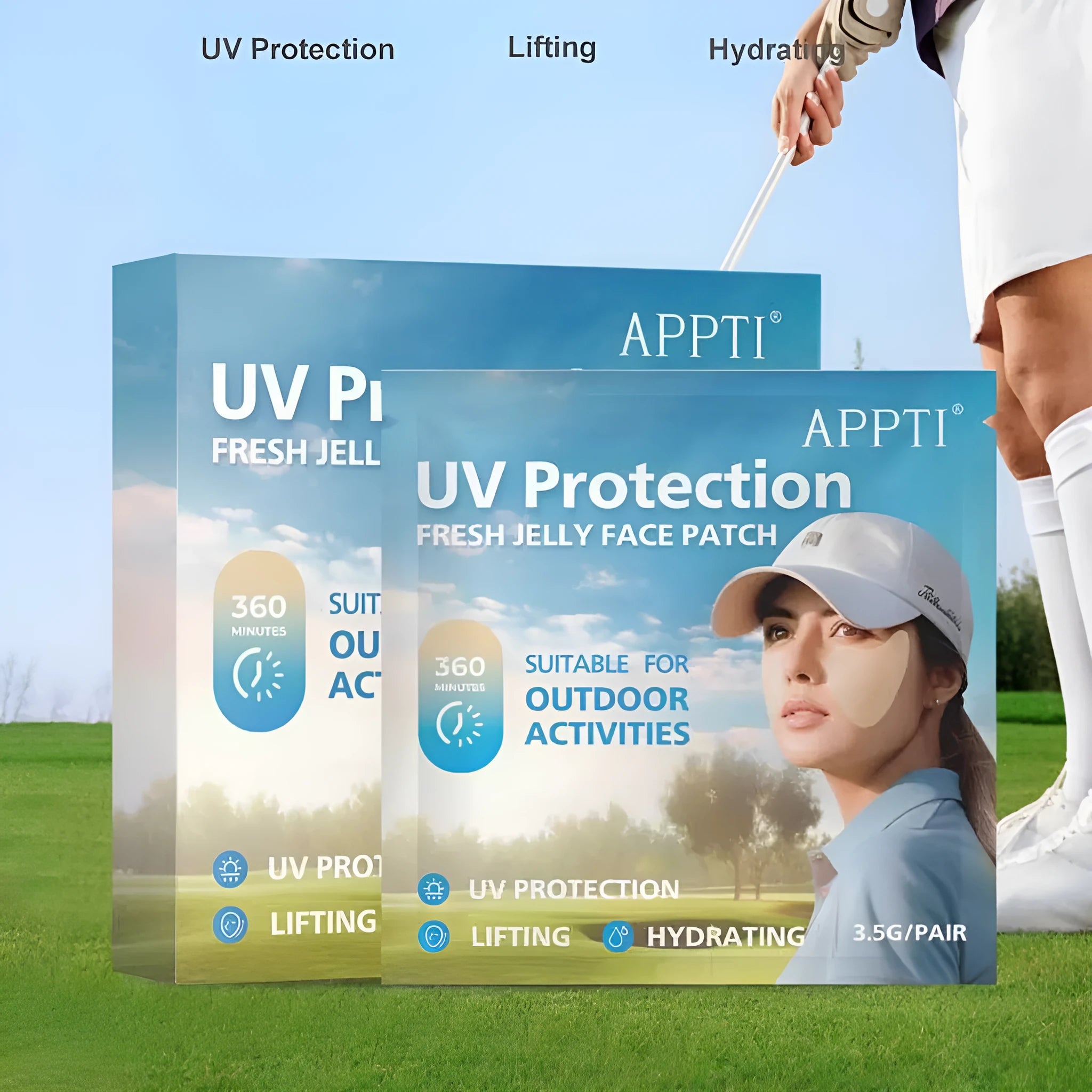 UV-proof outdoor sports protection eyes mask with 5ml content in standard packaging