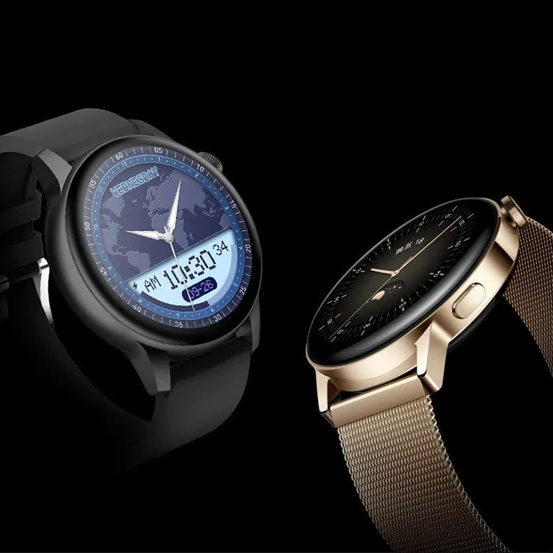 42mm stainless steel smart watch with 1.30-inch colour touchscreen display