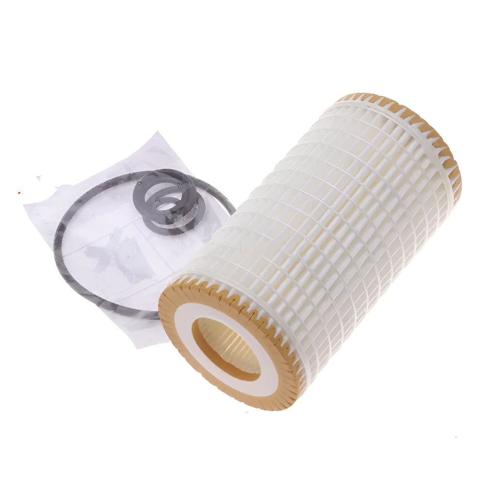 HU718 5X oil filter with polyester mesh element and 10mm connections for automotive use