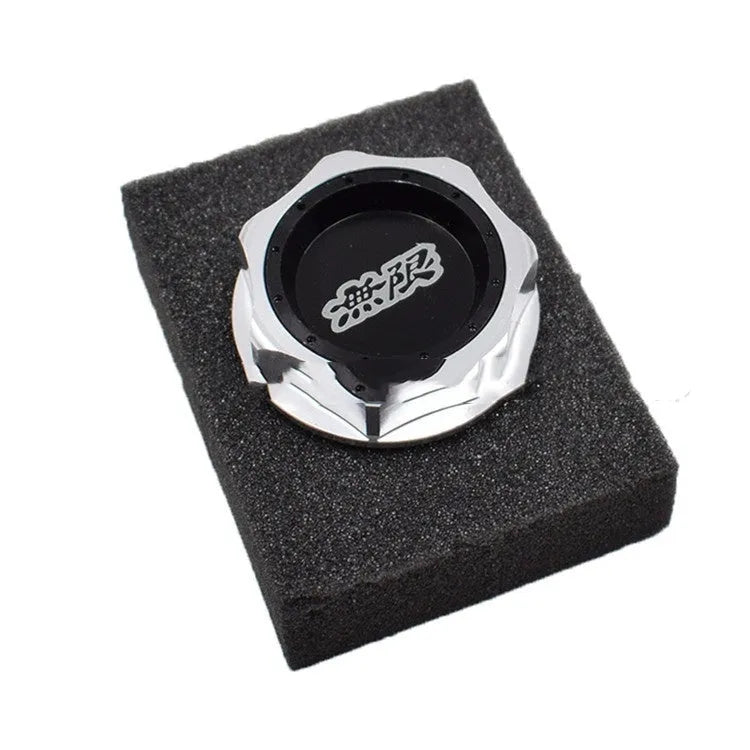 Aluminium alloy oil filter cap in six colour choices for Honda vehicles.